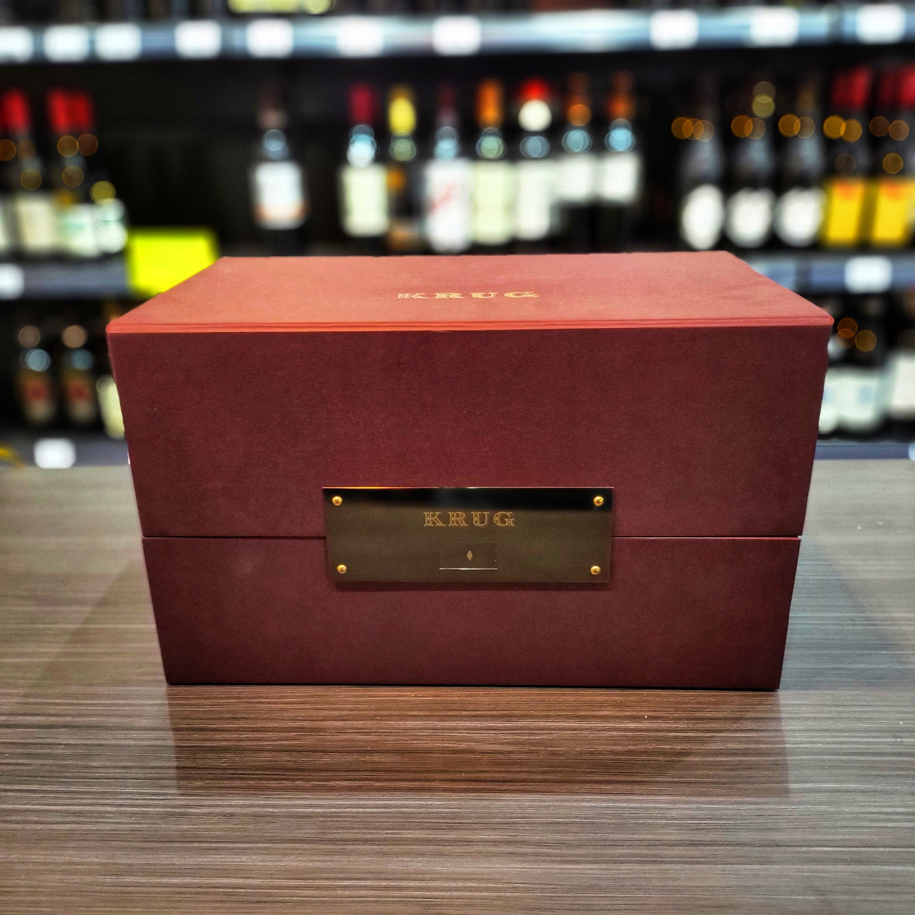 Krug Grande Cuvée Champagne Giftbox + 2 glasses