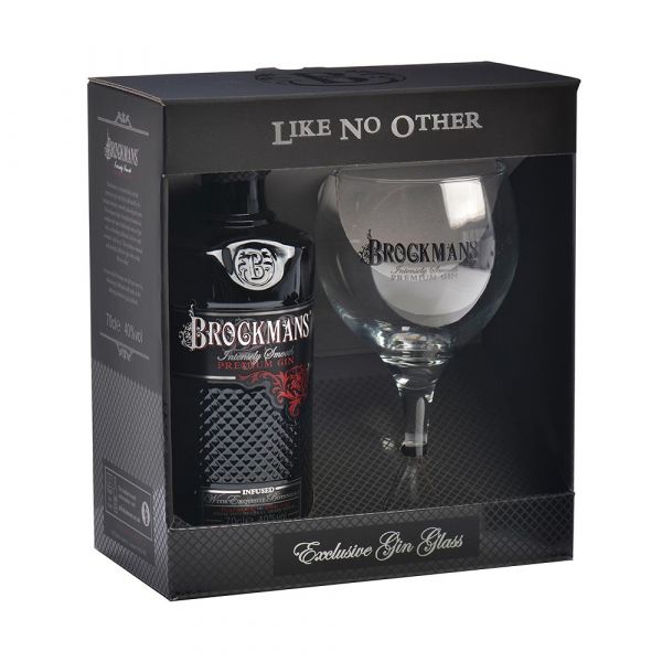 Brockman's Gin 70cl +Glass Gift Pack.