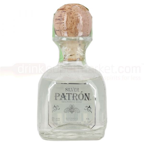 Patron Silver Blanco Tequila 5cl Miniature Bottle
